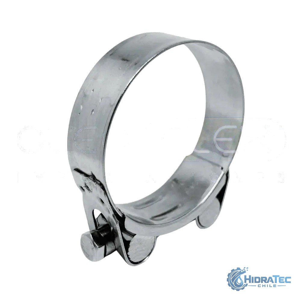 ABRAZADERA ALTA PRESIÓN CON PERNO INOX SS201-W4 92-97 — HidraTec Chile