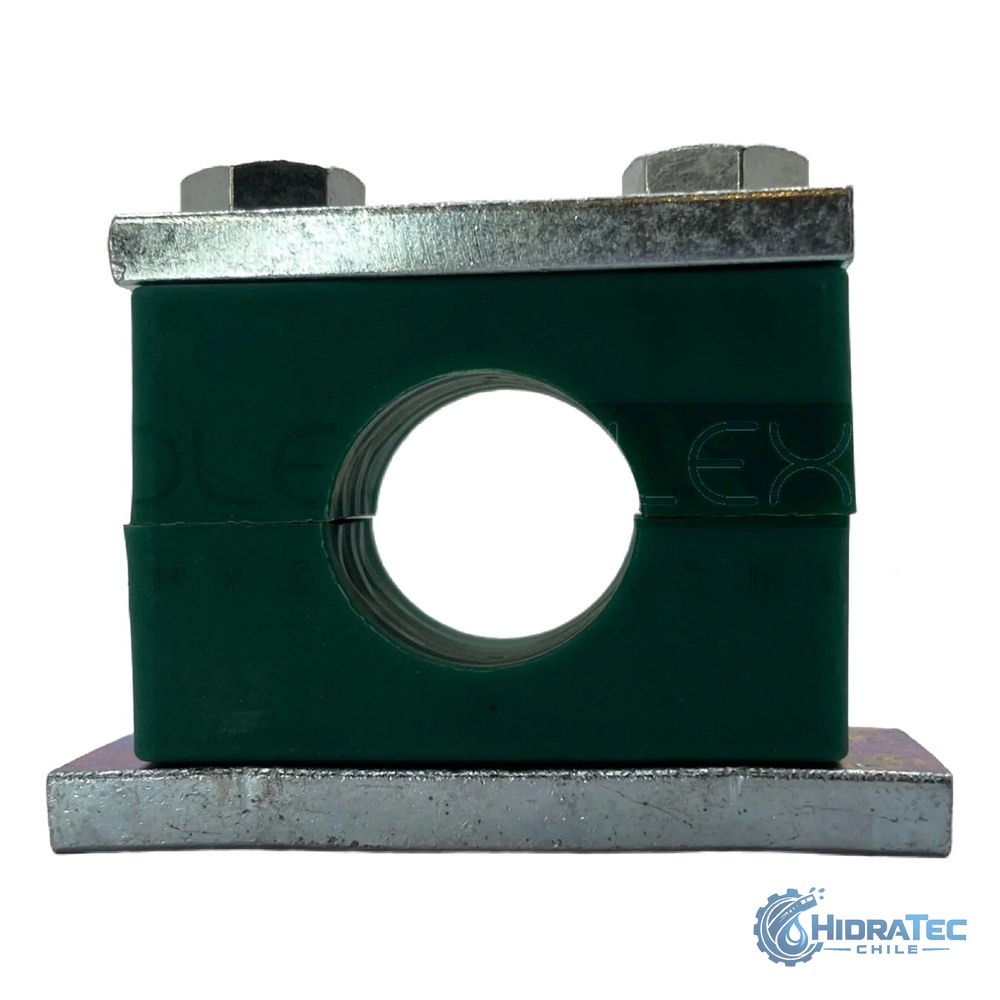 Abrazadera Tubo Hidráulico Simple Serie Pesada — HidraTec Chile