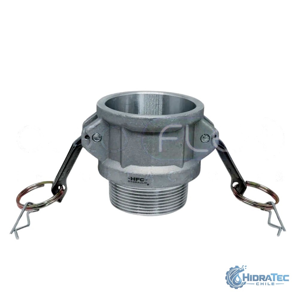 ACOPLE CAMLOCK ALUMINIO TIPO B 2 1/2" BSP — HidraTec Chile