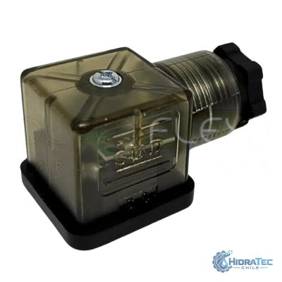 CONECTOR DIN 12-24V BIVOLTAJE CON LED HFC — HidraTec Chile