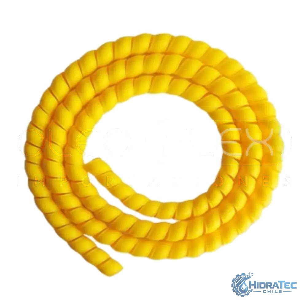 ESPIRAL PROTECTOR DE MANGUERA AMARILLO 67MM X 10MTS ( 3" ) — HidraTec Chile