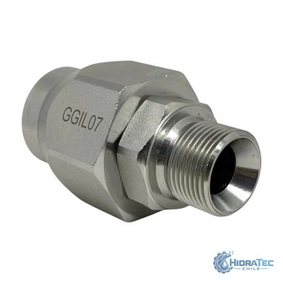 JUNTA ROTATORIA RECTA HEMBRA-MACHO 3/4"BSP 120LPM (DESTORCEDOR) — HidraTec Chile