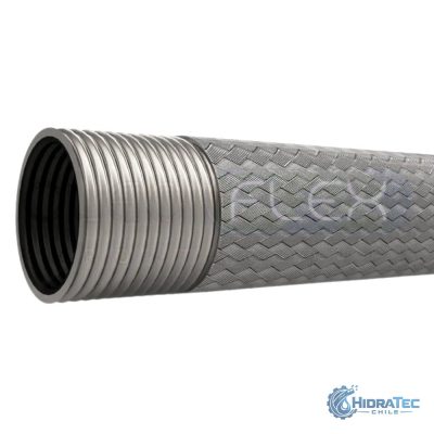 Manguera Anaconda Corrugada SS304L — HidraTec Chile