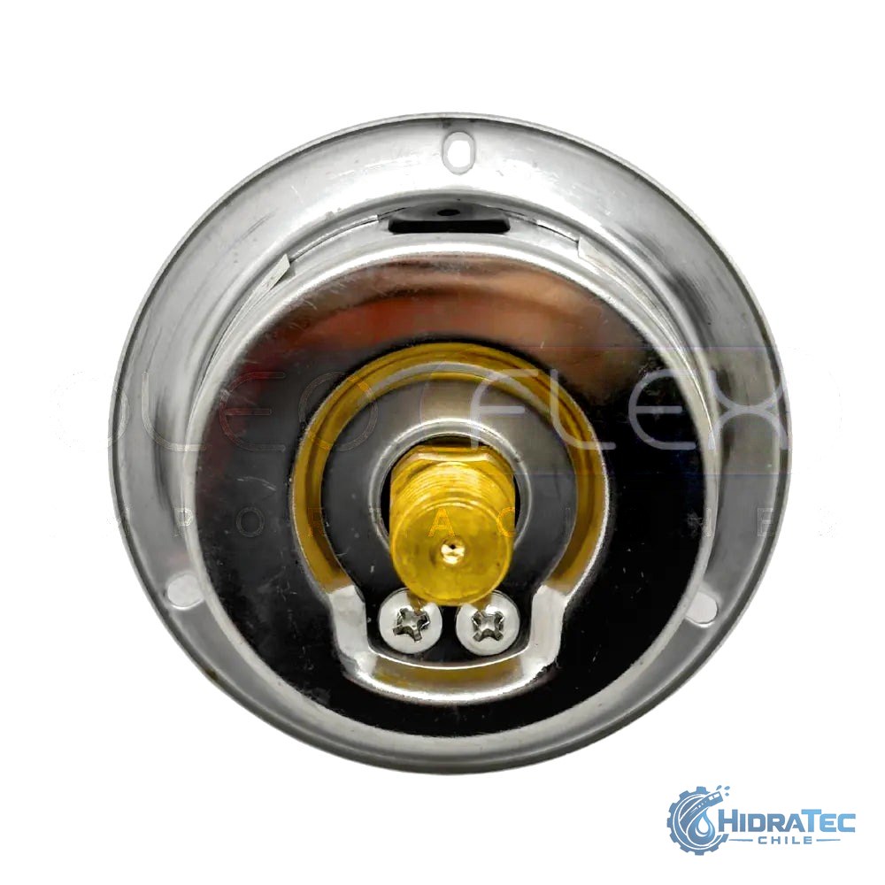 MANOMETRO C/GLIC. INOX/BR. DIAM. 63MM/2.5" CONEXION 1/4 NPT POSTERIOR CLAMP RANGO 0-400BAR/6000PSI — HidraTec Chile