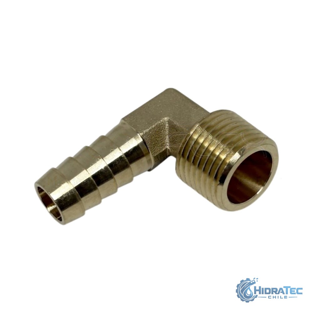 Niple Espiga x NPT Bronce — HidraTec Chile