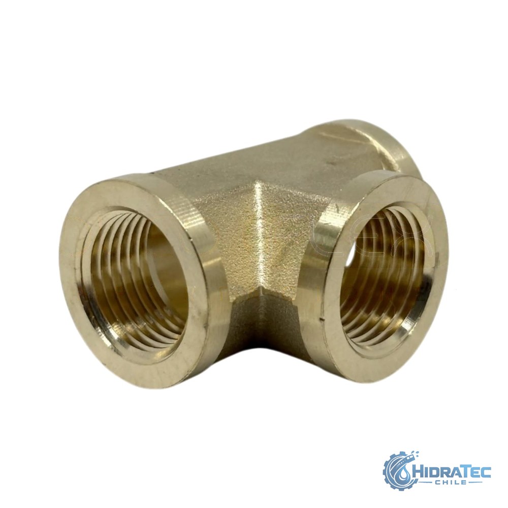 Tee Bronce NPT — HidraTec Chile