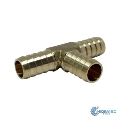 Tee Espiga para Manguera Bronce — HidraTec Chile