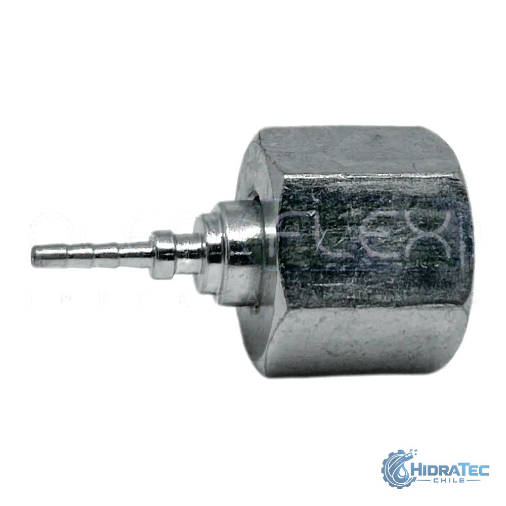 Terminal Hembra de Testeo DN02 (10.000 PSI) — HidraTec Chile