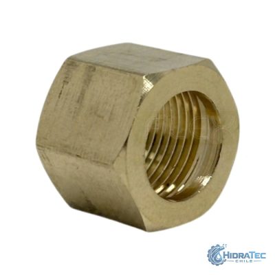 Tuerca de Compresión Bronce — HidraTec Chile