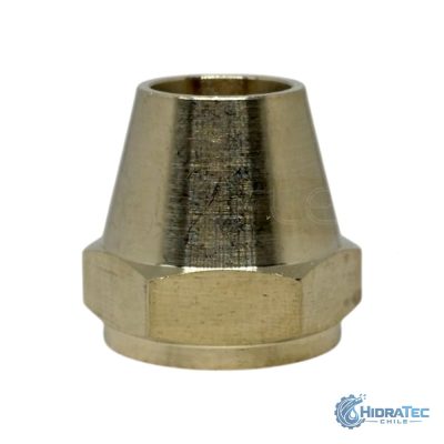 Tuerca Flare (Embudo) Bronce — HidraTec Chile
