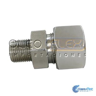 Conexión Tubo a Hilo Macho NPT UMA — DIN 2353 — HidraTec Chile
